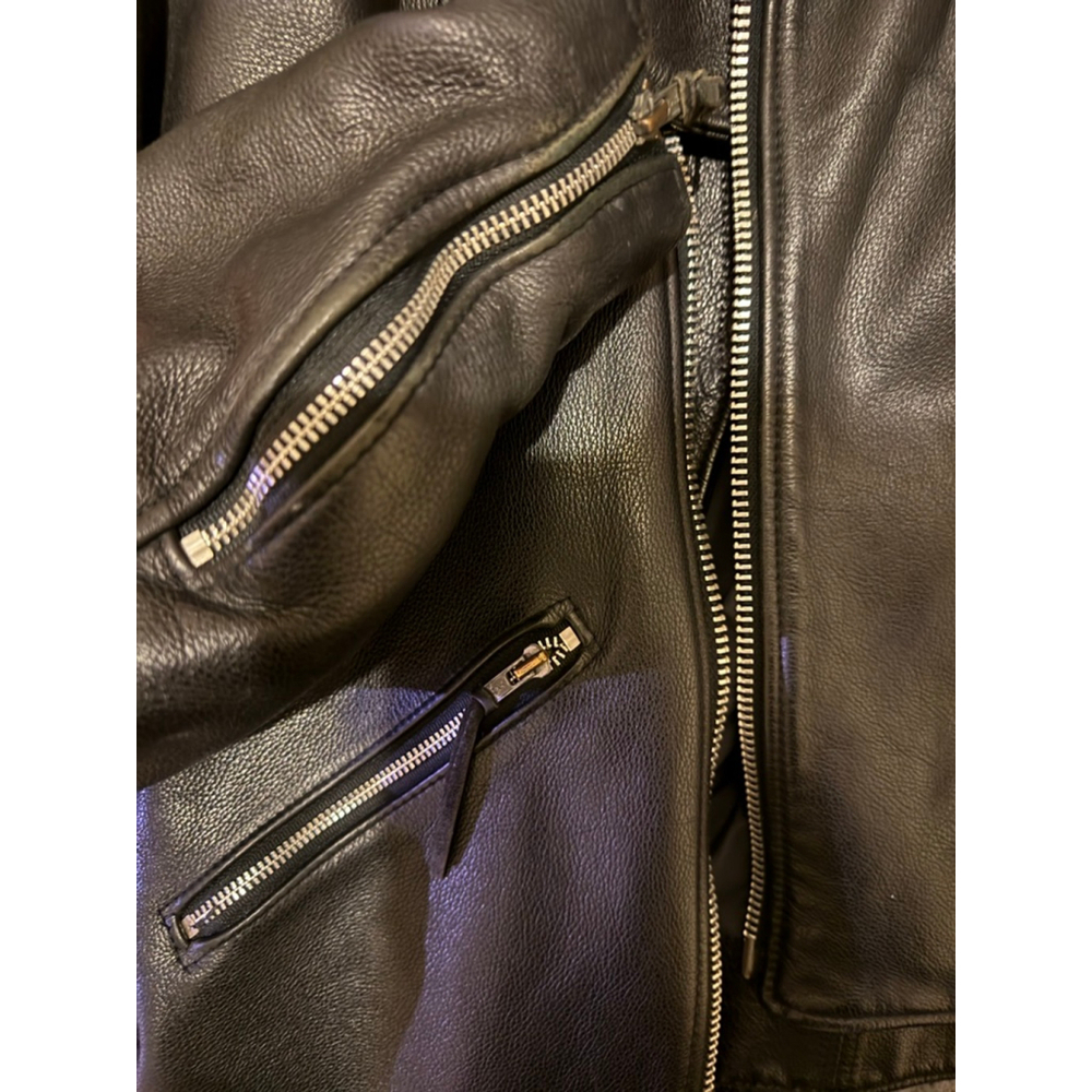 Men's Harley-Davidson Black Leather Motorcycle Jacket XL - Picture 6 of 9